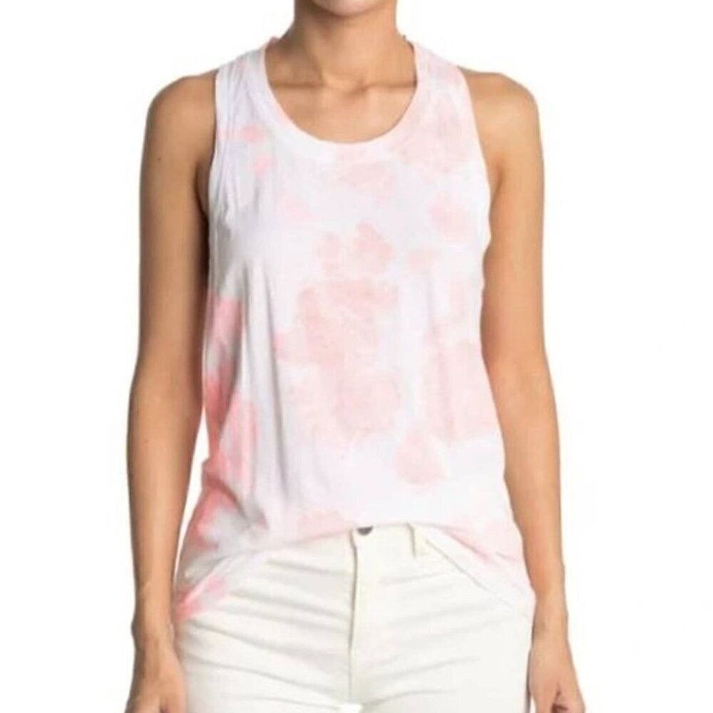 NWT Sundry Pink Tie Dye Racerback Tank Top - Size: 3(Large)